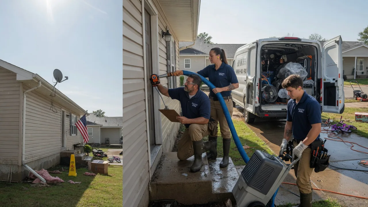Ceiling Water Damage Restoration in Plaucheville, LA near me